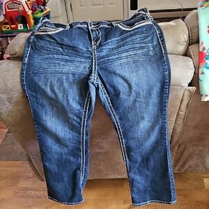 Maurices Dark Blue Straight Leg Jeans